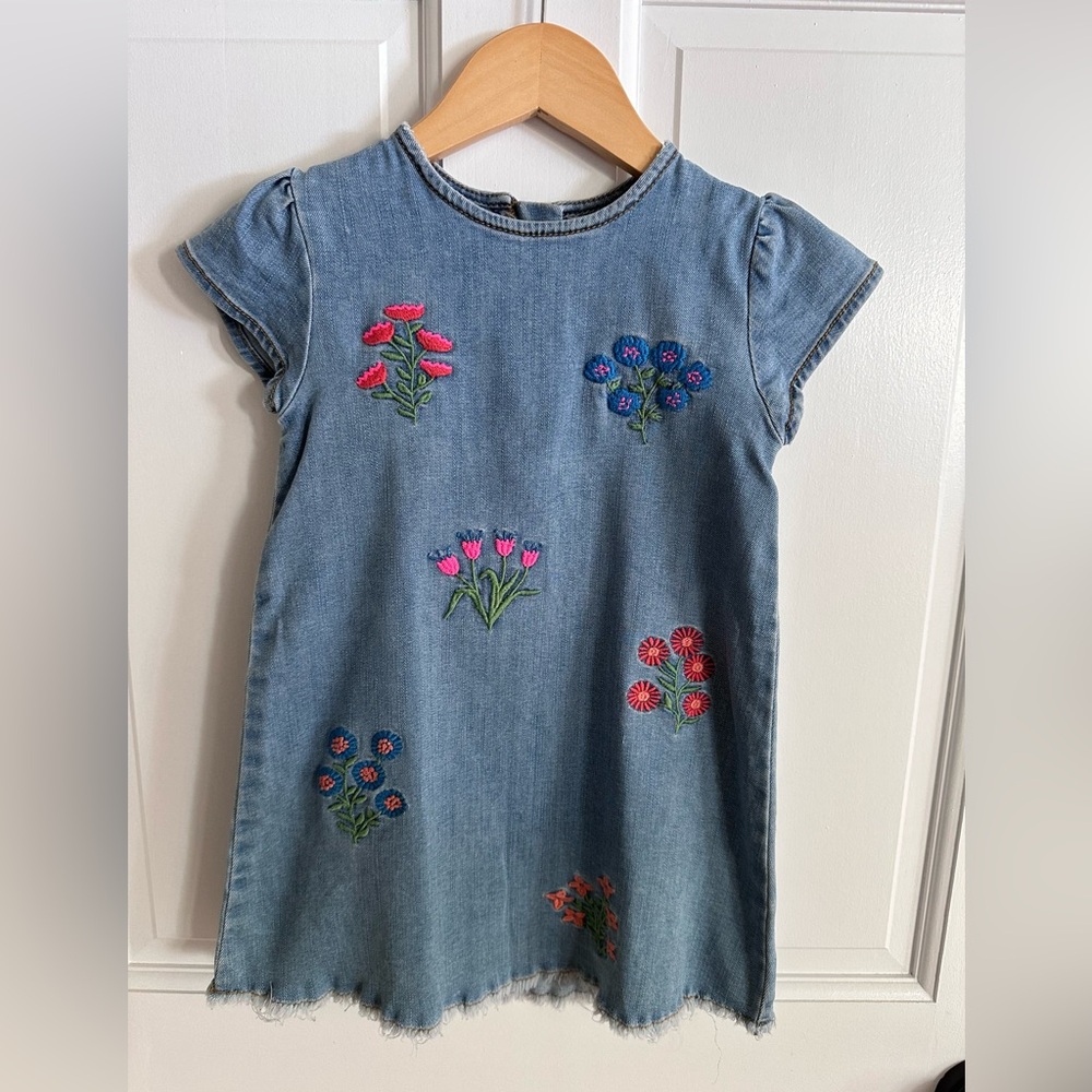 Tucker + Tate embroidered denim dress, size 24M